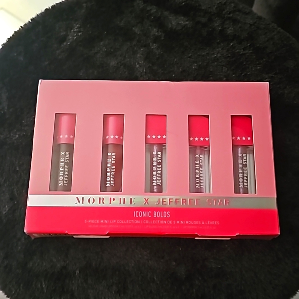 TRADE Limited Ed NWT Morphe X Jeffree Star Iconic Bolds Mini Lip Collection - Picture 1 of 7